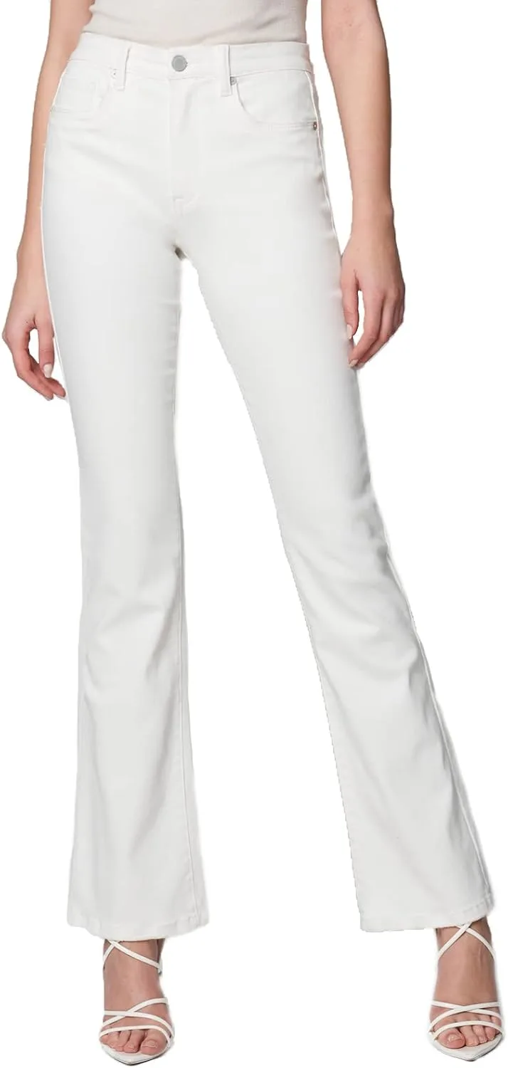 

[BLANKNYC] Женские белые джинсы мини-буткат с пятью карманами