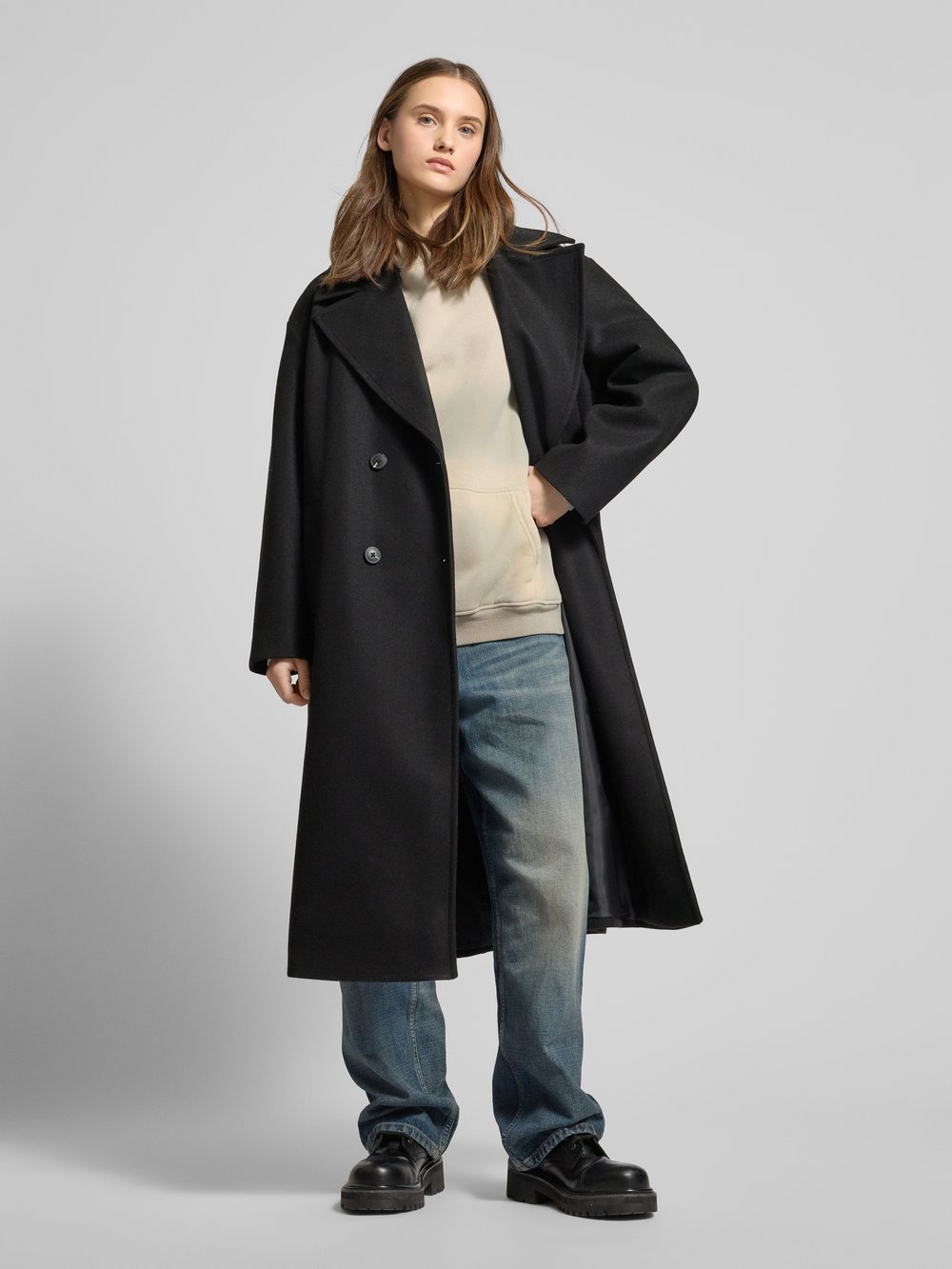 

Толстовка оверсайз с принтом на этикетке «Essentials» ANOTHER COTTON LAB