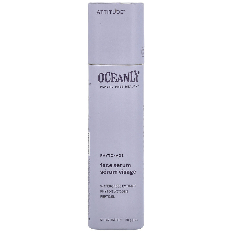 

ATTITUDE, Oceanly , сыворотка для лица с фито-возрастом, 30 г (1 унция)