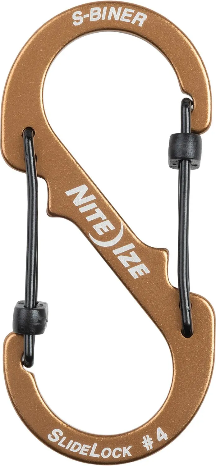 

Алюминиевый карабин S-Biner SlideLock №4 с двойным замком Nite Ize, Copper