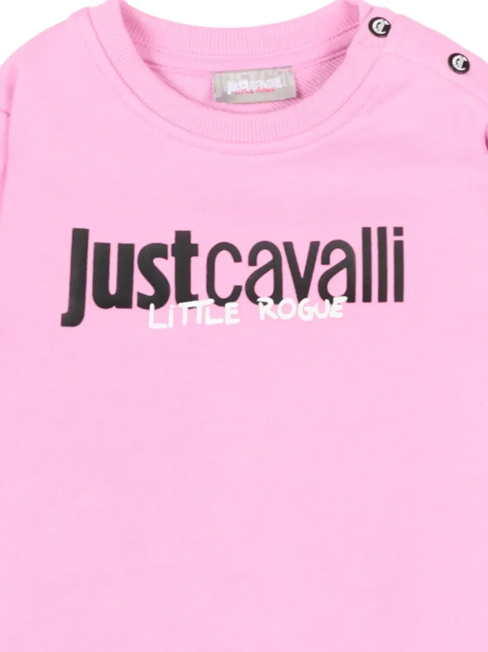 Свитшот с круглым вырезом Just Cavalli Kids, розовый — фото 3