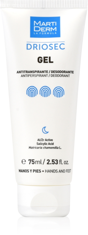 

Driosec гель-антиперспирант для рук и ног против повышенной потливости Martiderm, 75 мл