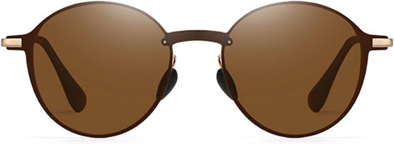 

Солнцезащитные очки Willochra с круглыми поляризованными линзами для женщин и мужчин, модные, в стиле панк, с металлической оправой, классические дизайнерские, с защитой от УФ-излучения UV400, C5