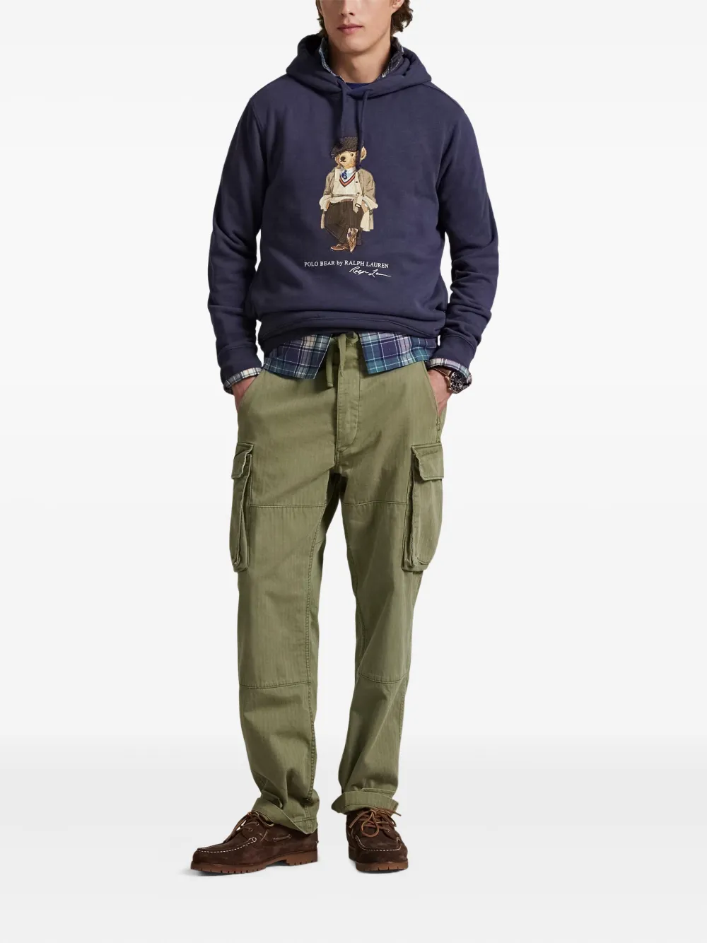 Худи с вышивкой POLO RALPH LAUREN, синий — фото 2