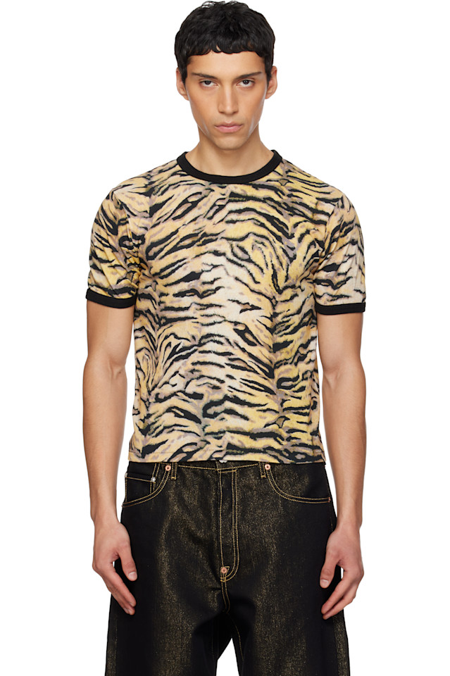 

Kenzo Желтая облегающая футболка Kenzo Paris 'Kenzo Tiger'