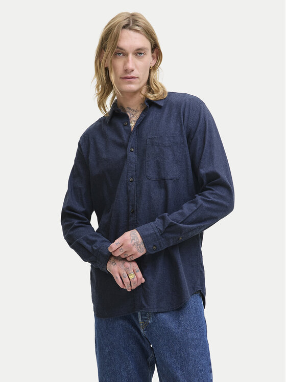 

Рубашка regular fit Classic Melange 12278416 Jack&Jones, синий