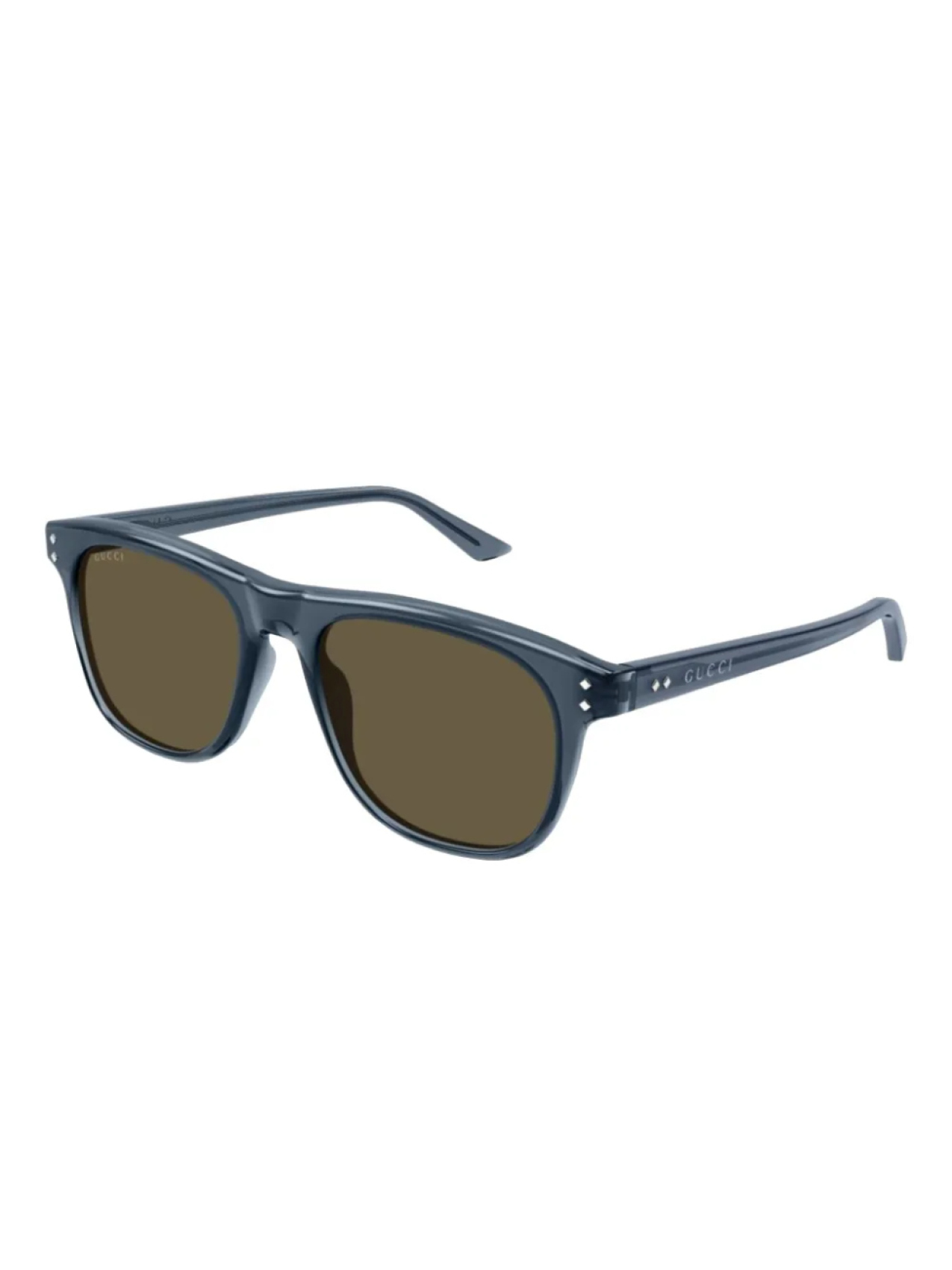 Солнцезащитные очки Gucci Eyewear в квадратной оправе, синий — фото 2