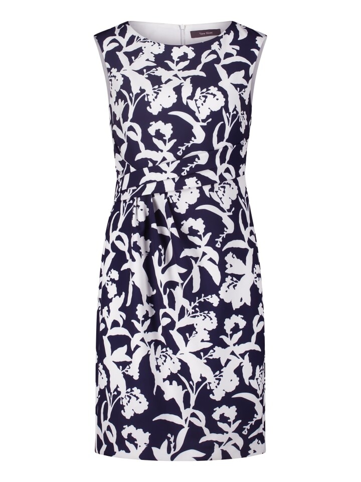 

Короткое платье Vera Mont Cocktailkleid figurbetont, цвет Dark Blue/White