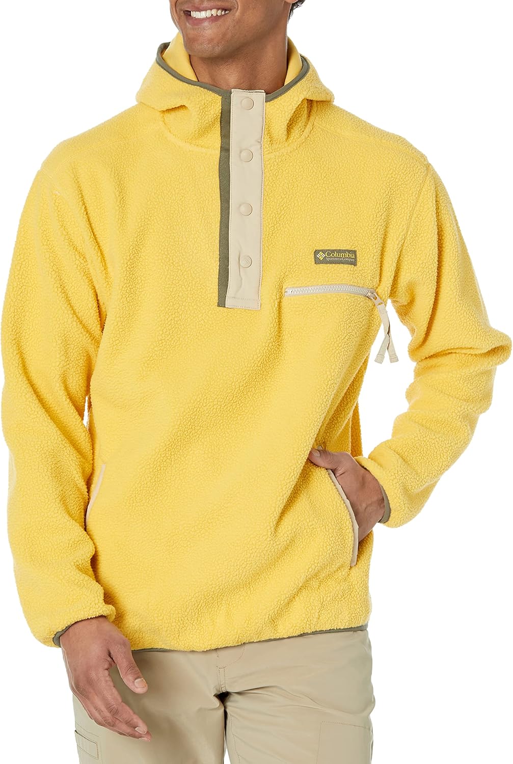 

Columbia Мужская флисовая куртка Helvetia Half Snap, Golden Nugget