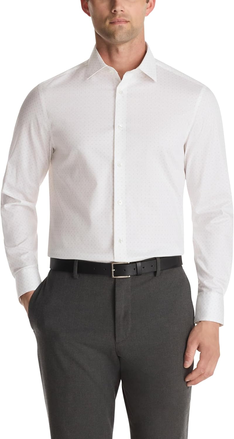 

Мужская рубашка Calvin Klein Slim Fit, не требующая глажки, с принтом, Rose Multi