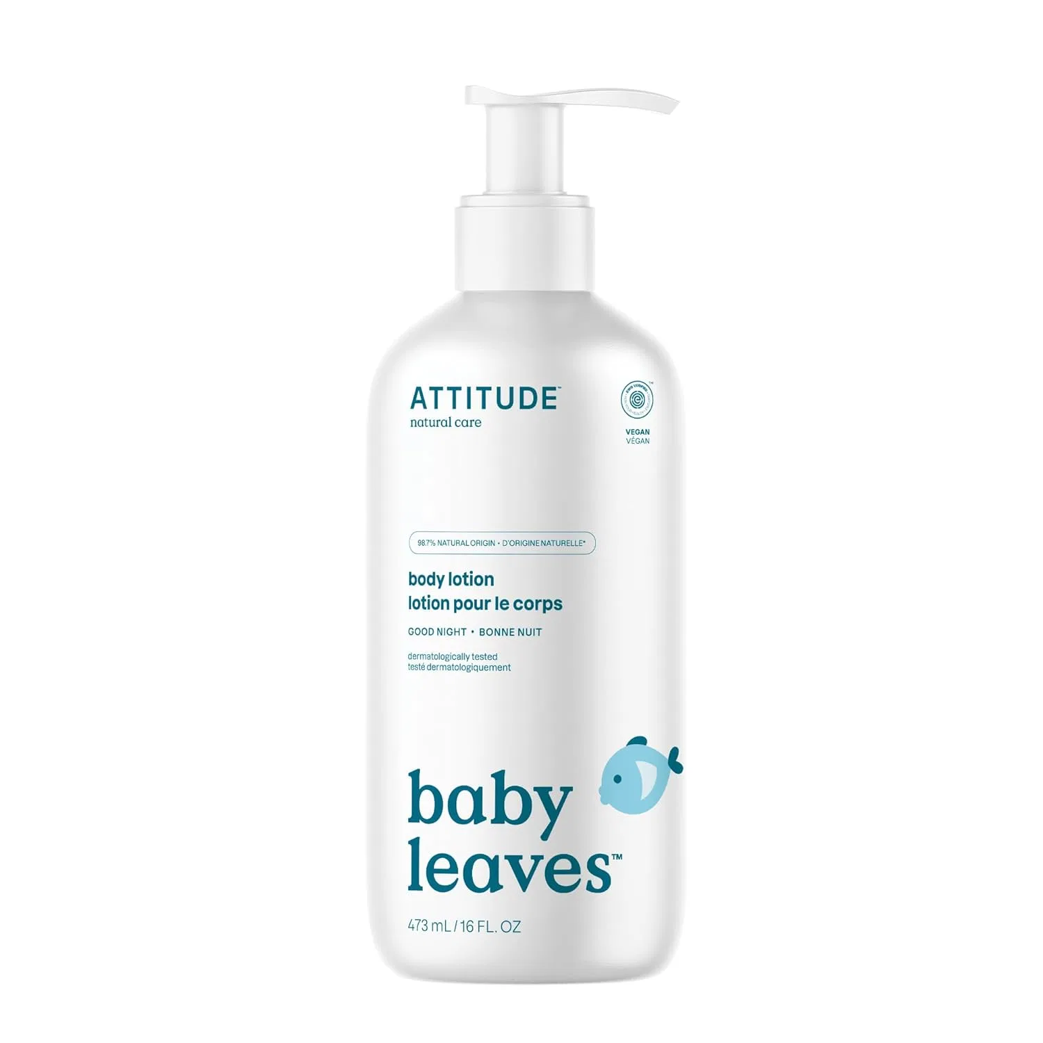 Натуральный лосьон для тела Attude Baby Leaves Science Almond Milk 473 мл Attitude