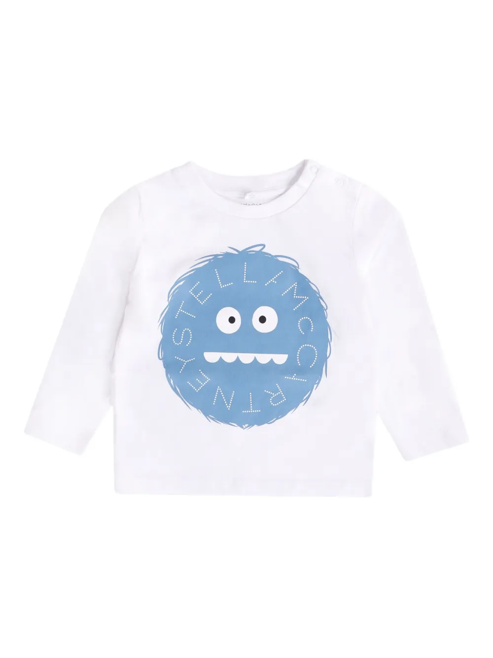 

Топ с длинными рукавами и графическим принтом Stella McCartney Kids, белый