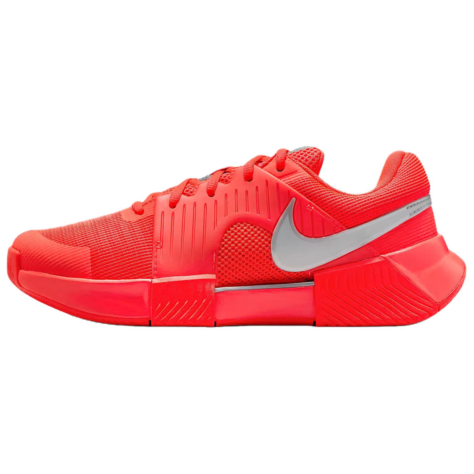 Nike Теннисные кроссовки GP Challenge 1 Abrasion Resistance Support Low Top женские, красные, серебристые