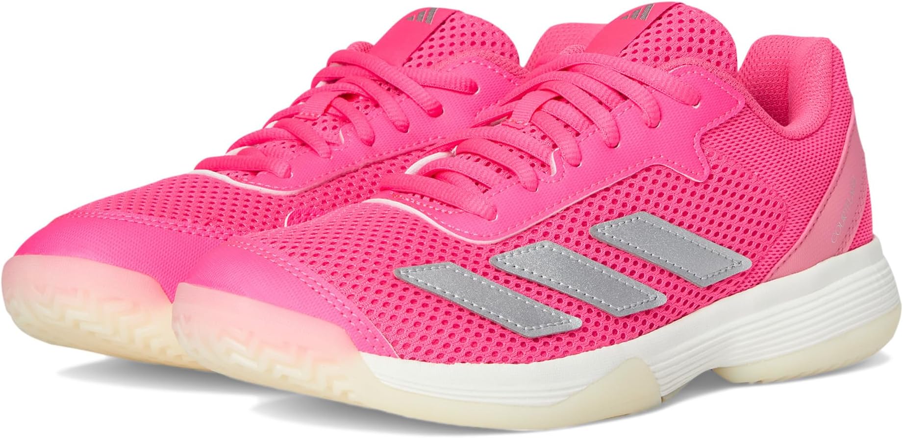 

Кроссовки Adidas Kids Courtflash Tennis Shoes, Lucid Pink/Silver Metallic/Bliss Pink