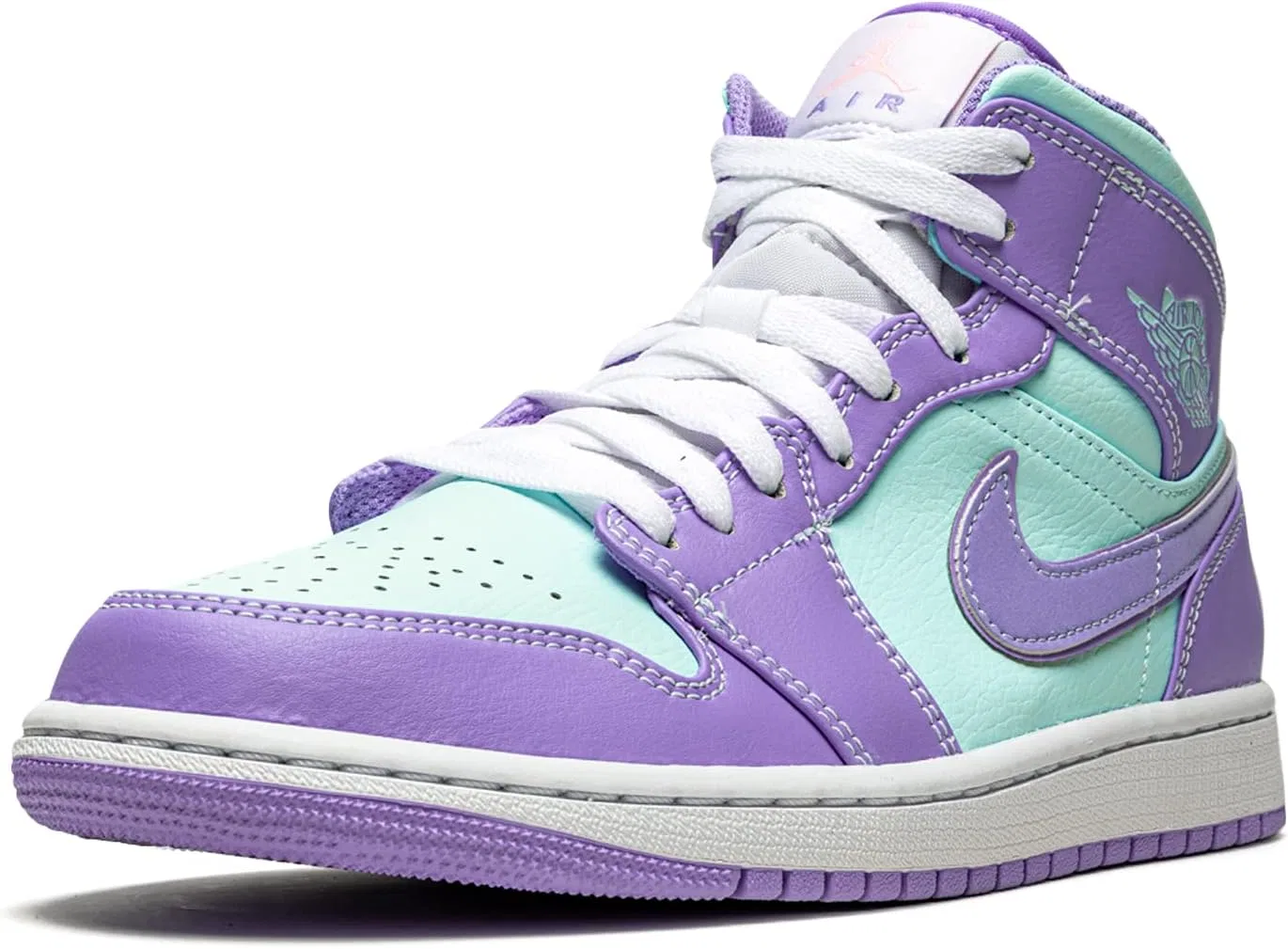 Кроссовки Air Jordan 1 Mid, Nike, цвет Purple Pulse/Artic Punch — фото 4