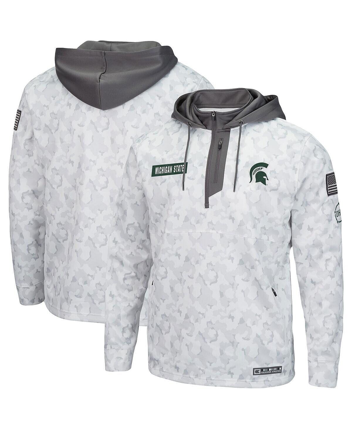 

Мужская толстовка с капюшоном на молнии в стиле милитари Michigan State Spartans OHT с арктическим камуфляжем Colosseum, Хаки, Мужская толстовка с капюшоном на молнии в стиле милитари Michigan State Spartans OHT с арктическим камуфляжем Colosseum