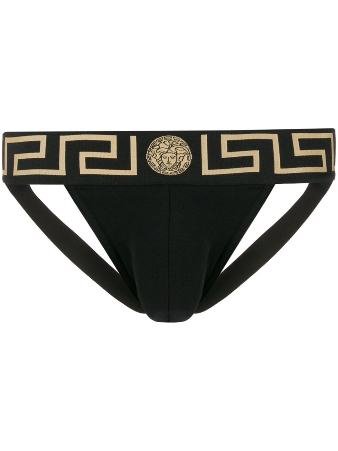 

Versace трусы-джоки с узором Greca, черный