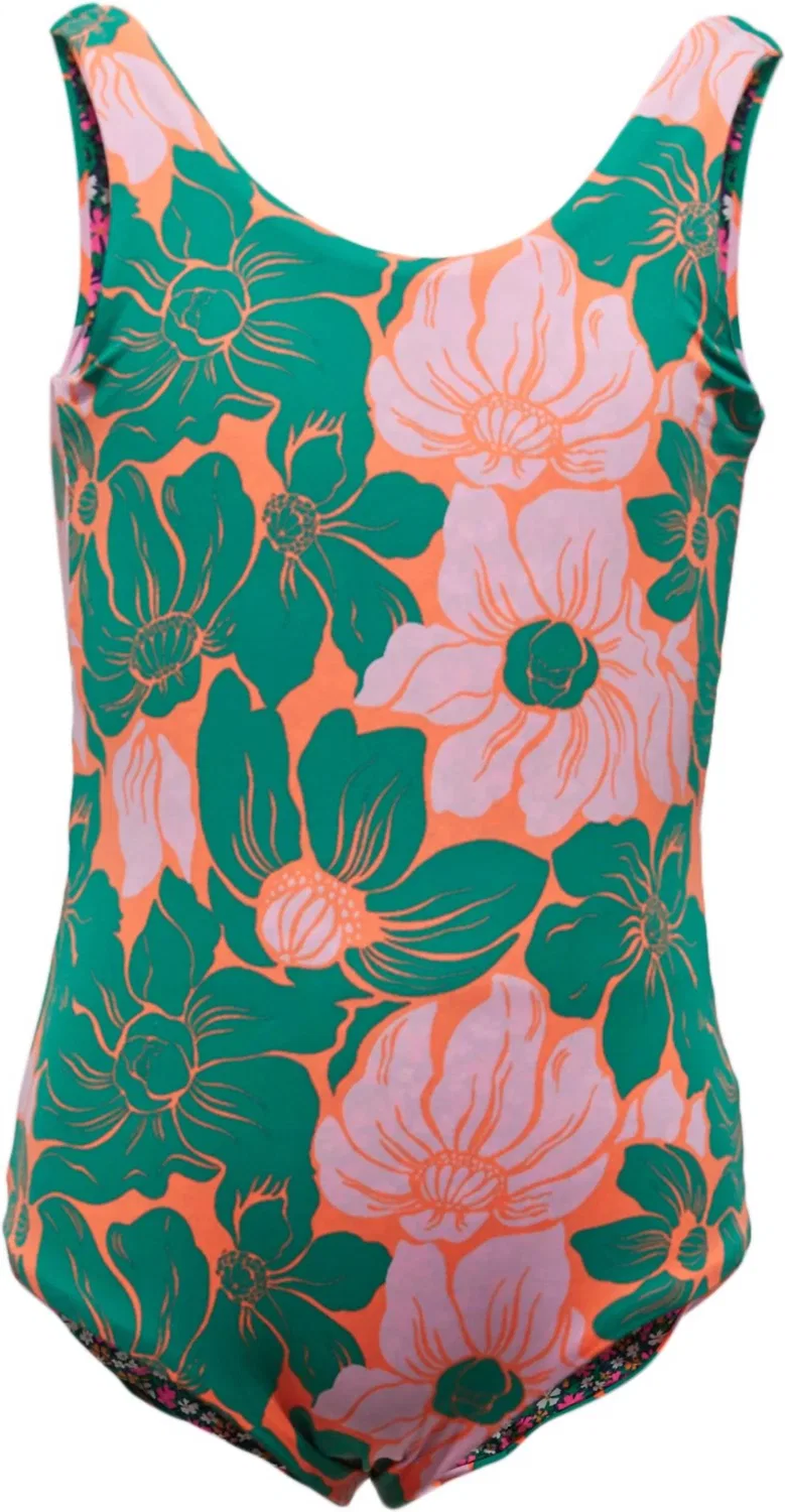 MAAJI Слитный купальник Floral Stamp Infinity темно-зеленого цвета — фото 4
