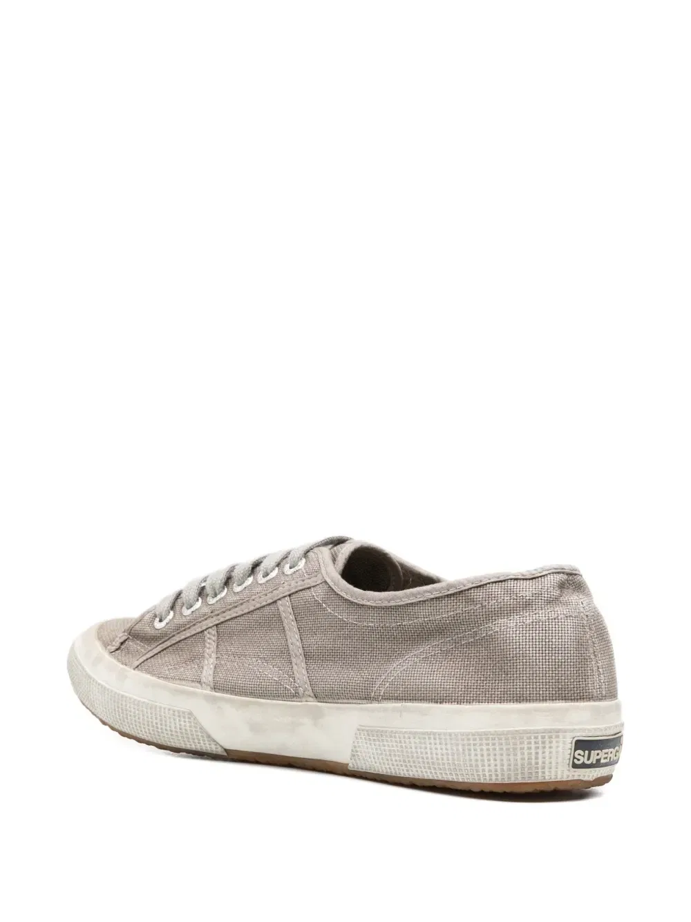 Кеды из канваса с потертостями Superga, серый — фото 3