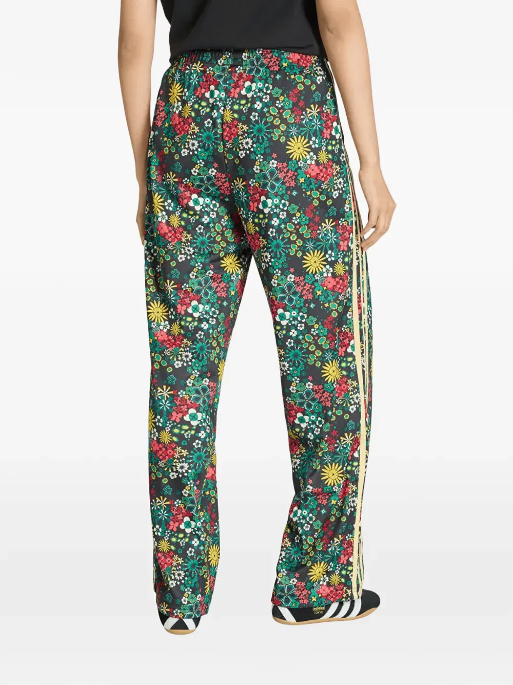 Брюки с цветочным принтом X Liberty London Adidas, зеленый — фото 4