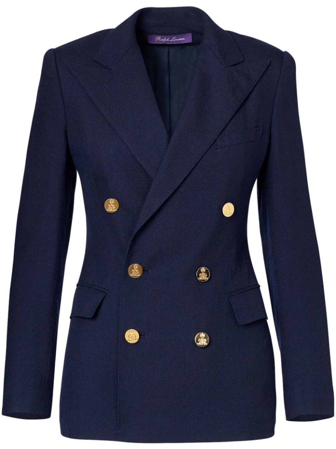 

Ralph Lauren Collection двубортный приталенный блейзер, синий