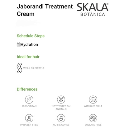 Botanica Jaborandi Scarabotanica Jabolange Средство для ухода за волосами 2 в 1 1000г Skala — фото 3