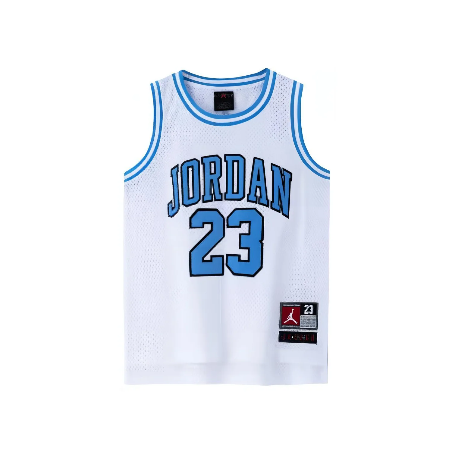 Детский топ и камисоль с круглым вырезом Jordan, White/Moss Blue