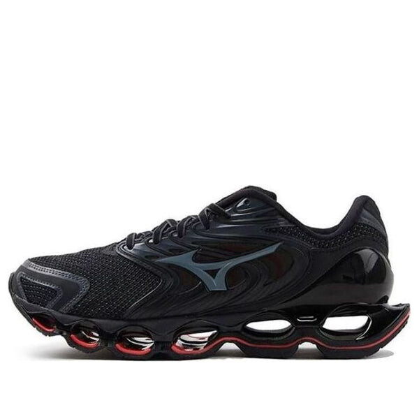 

Кроссовки wave prophecy 12 'black grey red' Mizuno, черный