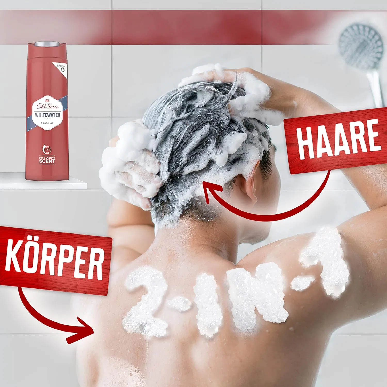 Мужской гель для душа Old Spice Whitewater, 6 x 250 мл Old Spice — фото 4