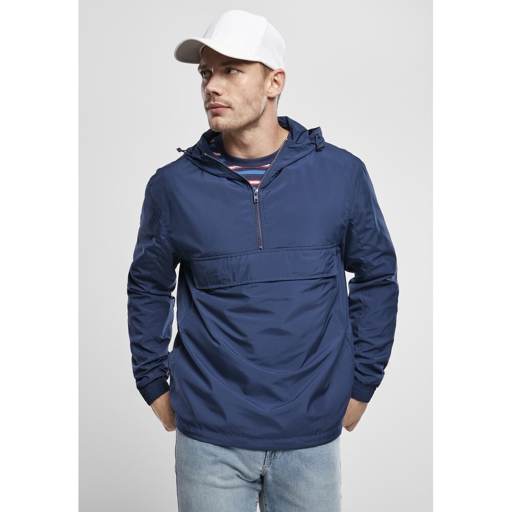 

Куртка Urban Classics Windproof Basic Pull Over, синий