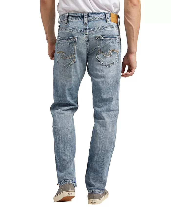 

Мужские джинсы Eddie Athletic Fit Tapered Silver Jeans Co., синий