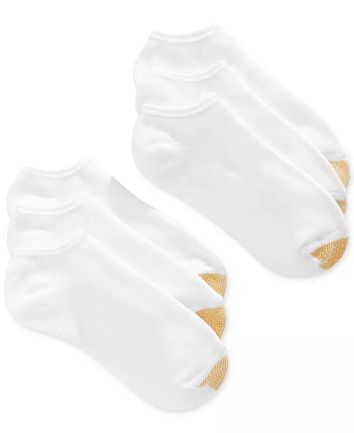 

Женские повседневные носки с подкладкой, 6 пар в упаковке Gold Toe, белый