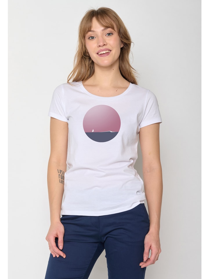 

Футболка Nature Lonely Sea белого цвета GreenBomb, Белый, Футболка Nature Lonely Sea белого цвета GreenBomb