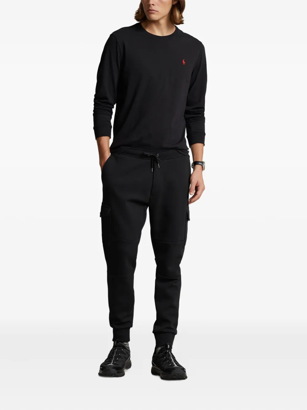 Футболка с длинными рукавами из джерси Polo Ralph Lauren, черный — фото 2