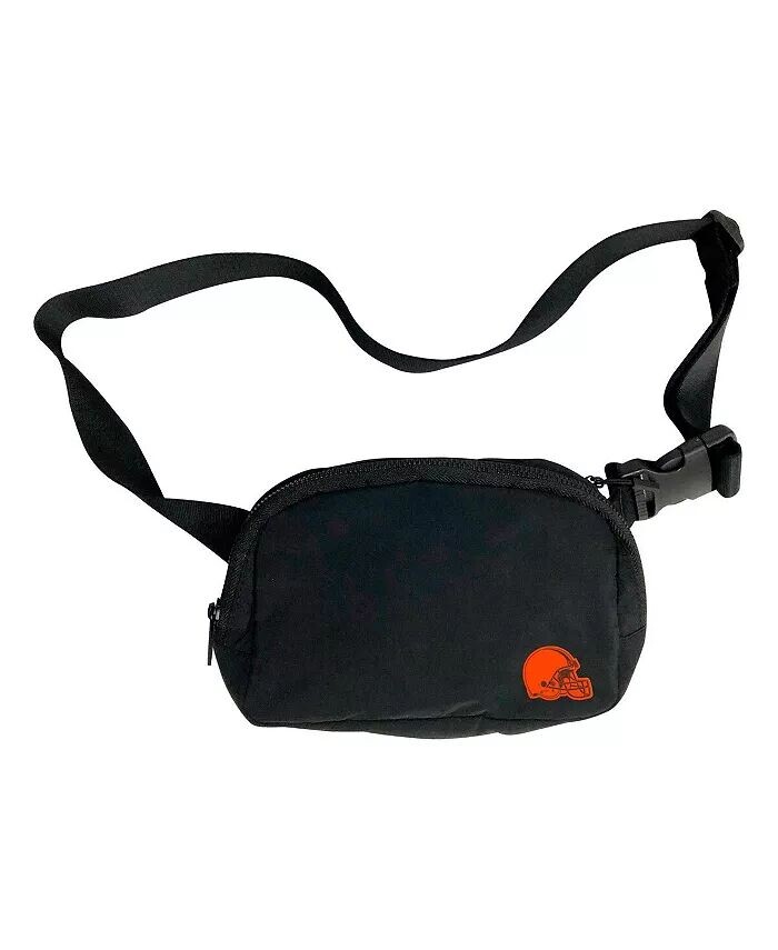 

Мужская и женская поясная сумка Cleveland Browns Logo Brands, черный