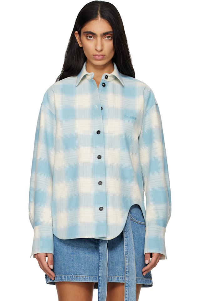 

The Attico Синяя рубашка Элизы