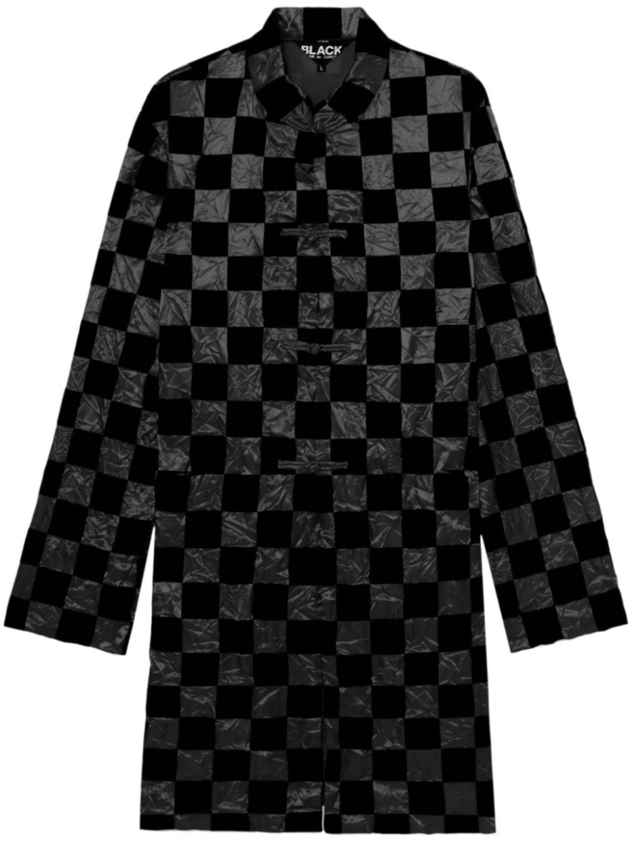 

Black Comme Des Garçons пальто в клетку, черный