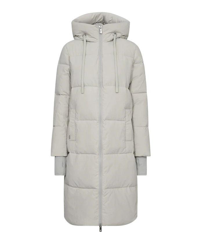 

Длинное пальто Ethermaloft ледниково-серого цвета Mos Mosh, серый