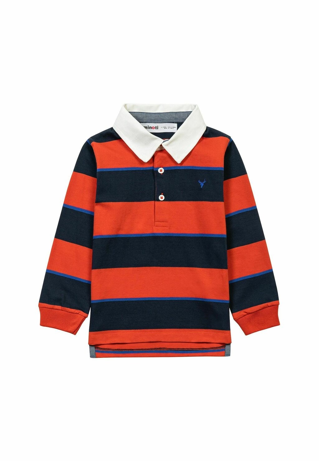 

Рубашка-поло STRIPED RUGBY MINOTI, цвет orange/blue/cream