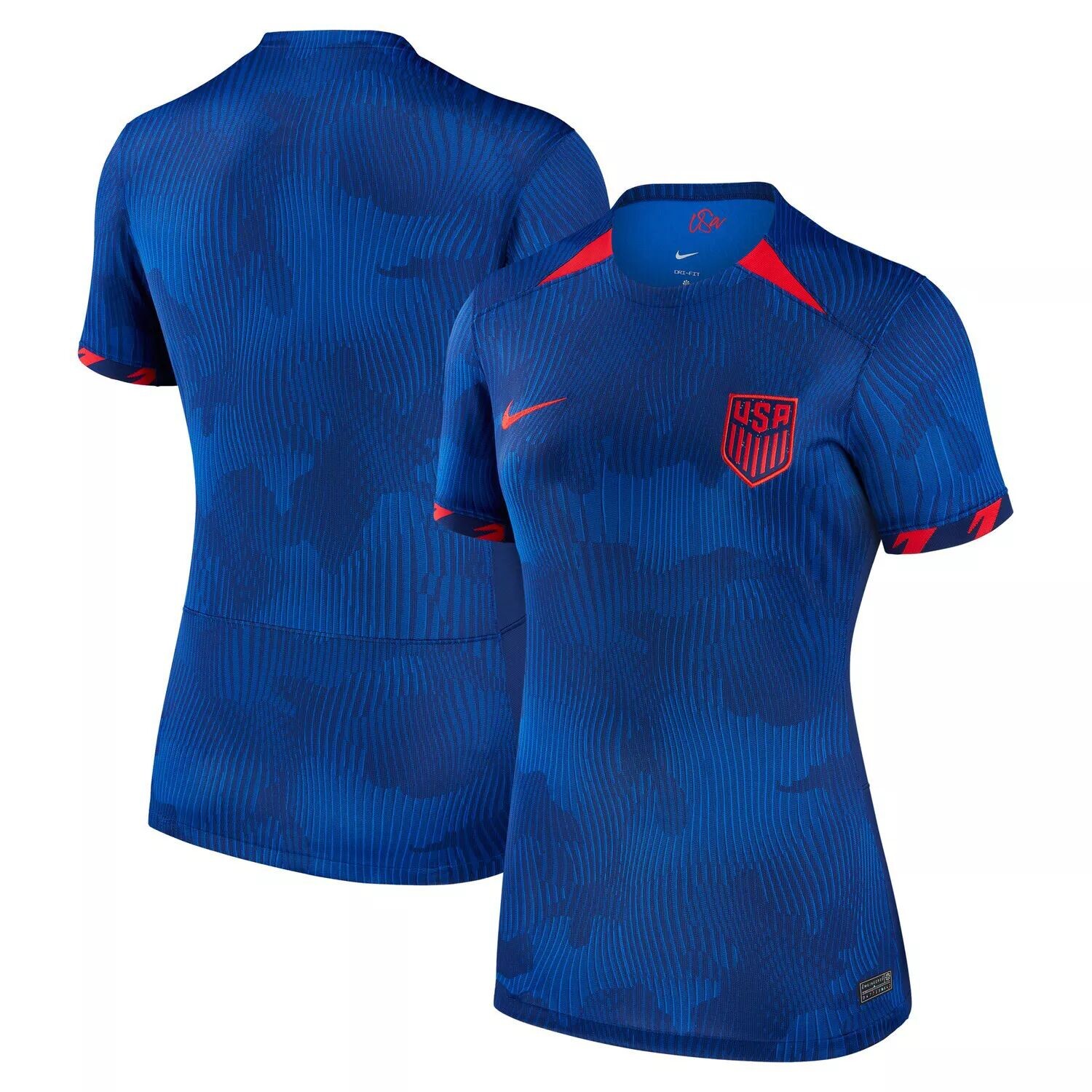 

Реплика женской выездной майки Nike Royal USMNT 2023 Nike