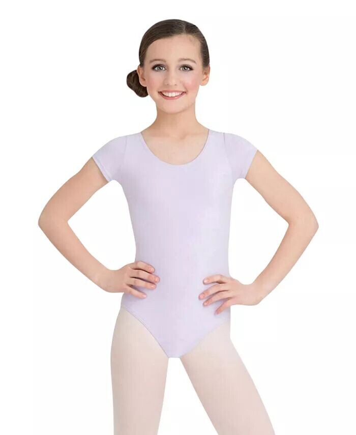 

Классический купальник для девочек с короткими рукавами Capezio, фиолетовый