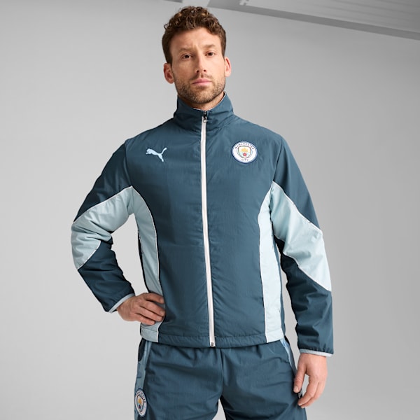 

Мужская двусторонняя футбольная ветровка Puma X Kidsuper Manchester City, серый
