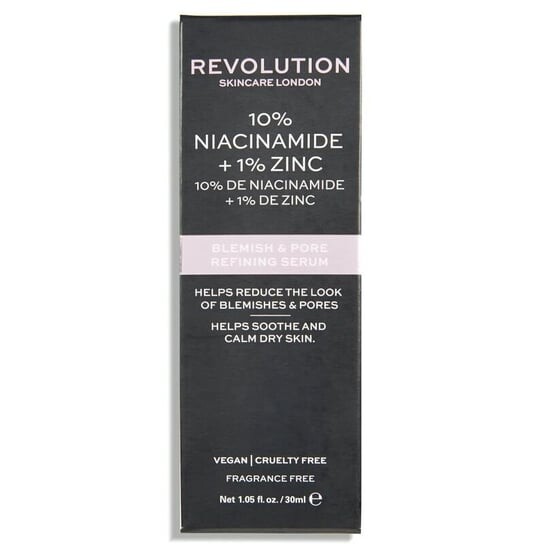 Сыворотка Revolution Skincare — Разглаживающая для расширенных пор для жирной кожи % Ниацинамид + % Цинк Blemish & Pore, 30 мл — фото 3