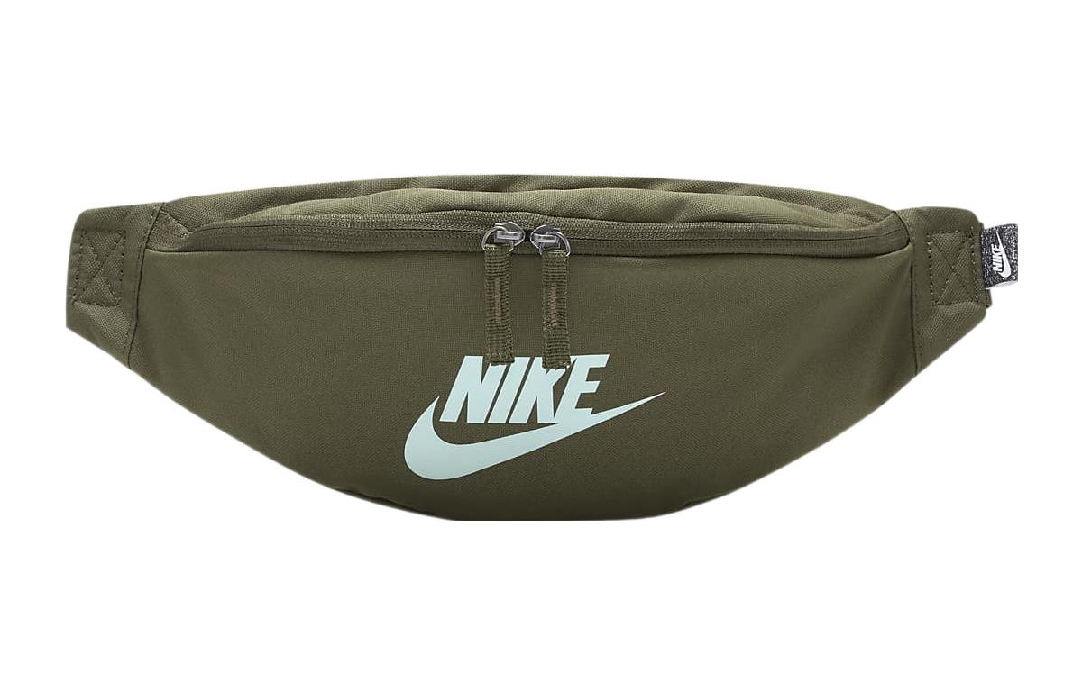 

Наследство нейлон одно плечо кроссбоди сумка, слинг сумка, фанни пек regular unisex army green Nike, зеленый