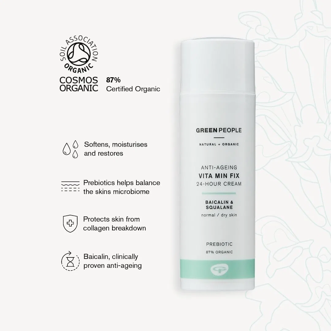 Крем для лица Greenpeople — Green People Vita Min Fix для нормальной и сухой кожи, 50 мл — фото 3