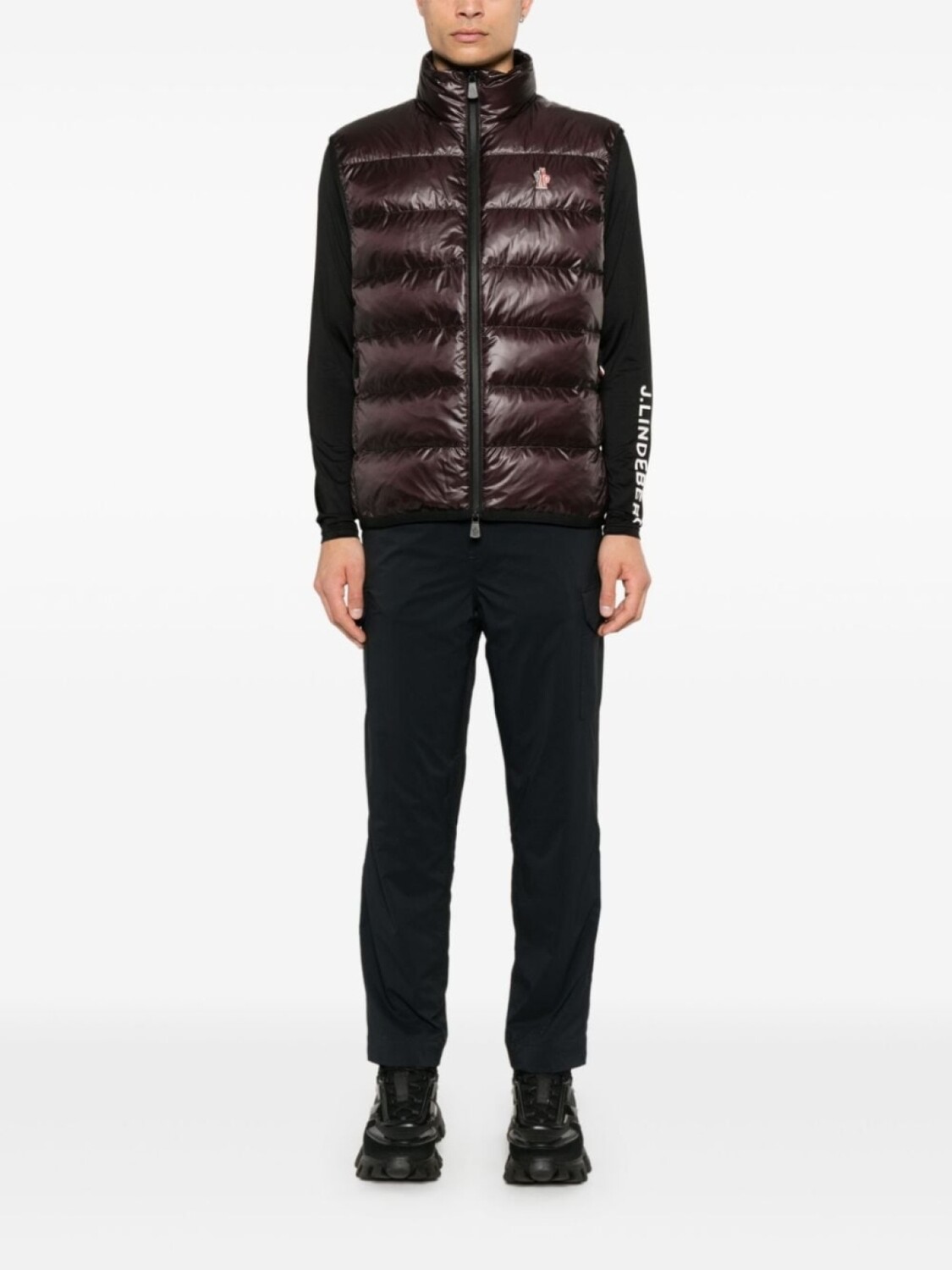 Moncler Grenoble дутый жилет, фиолетовый — фото 2
