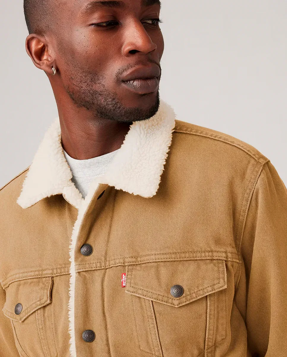 Охотница на мужчин с овечкой Levi's, коричневый — фото 3