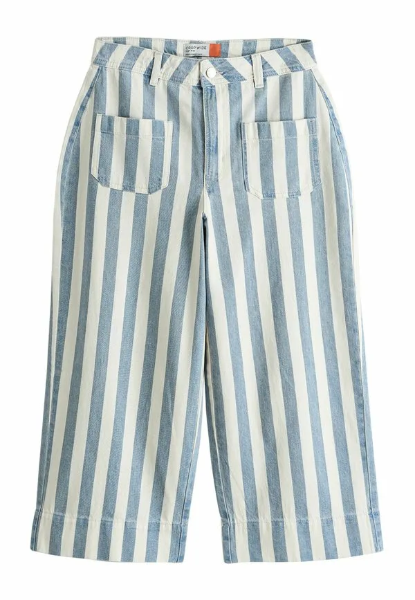 Расклешенные джинсы Next, Blue White Stripe — фото 4