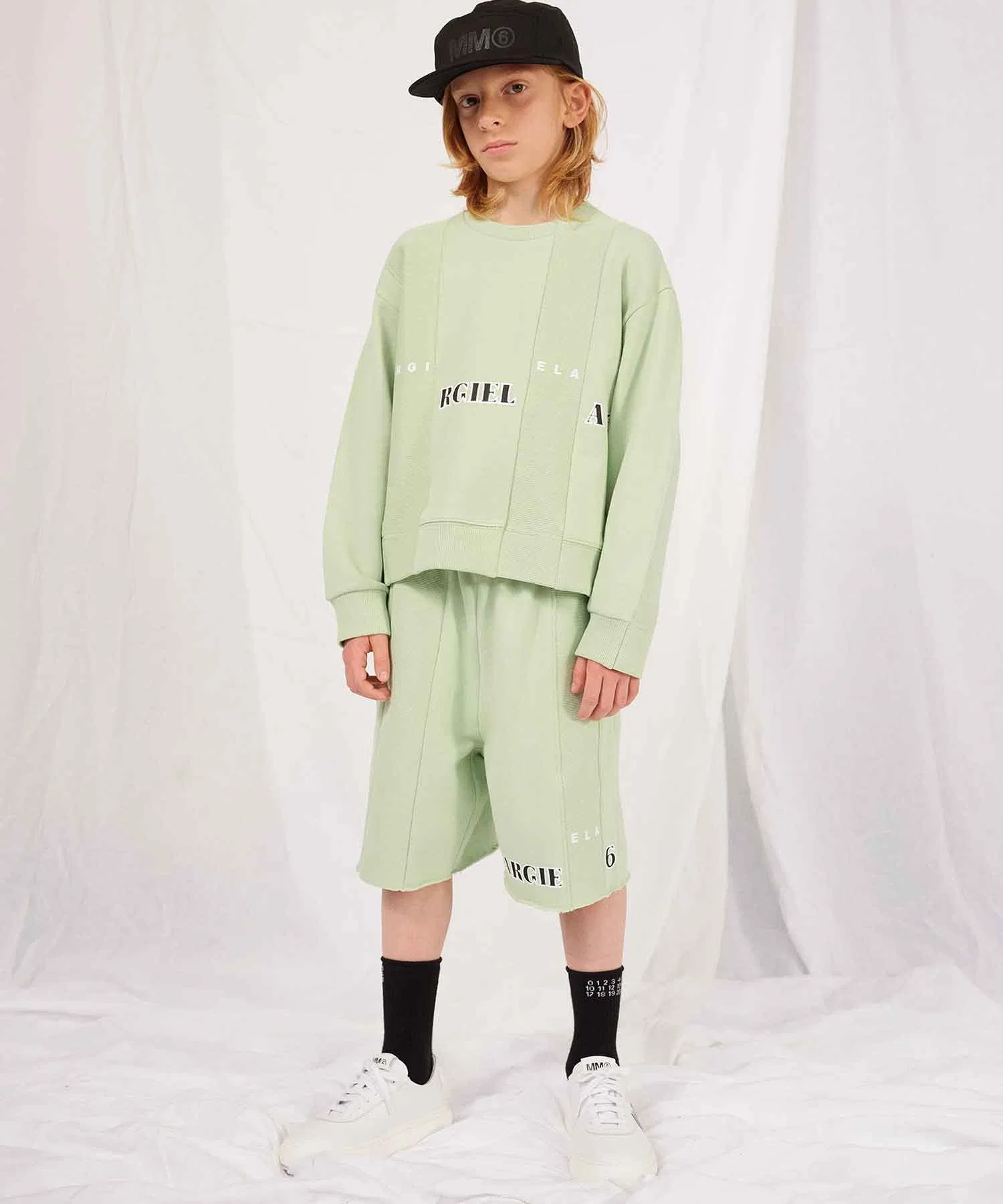 MM6 Maison Margiela Детская и подростковая толстовка с логотипом бренда — фото 2