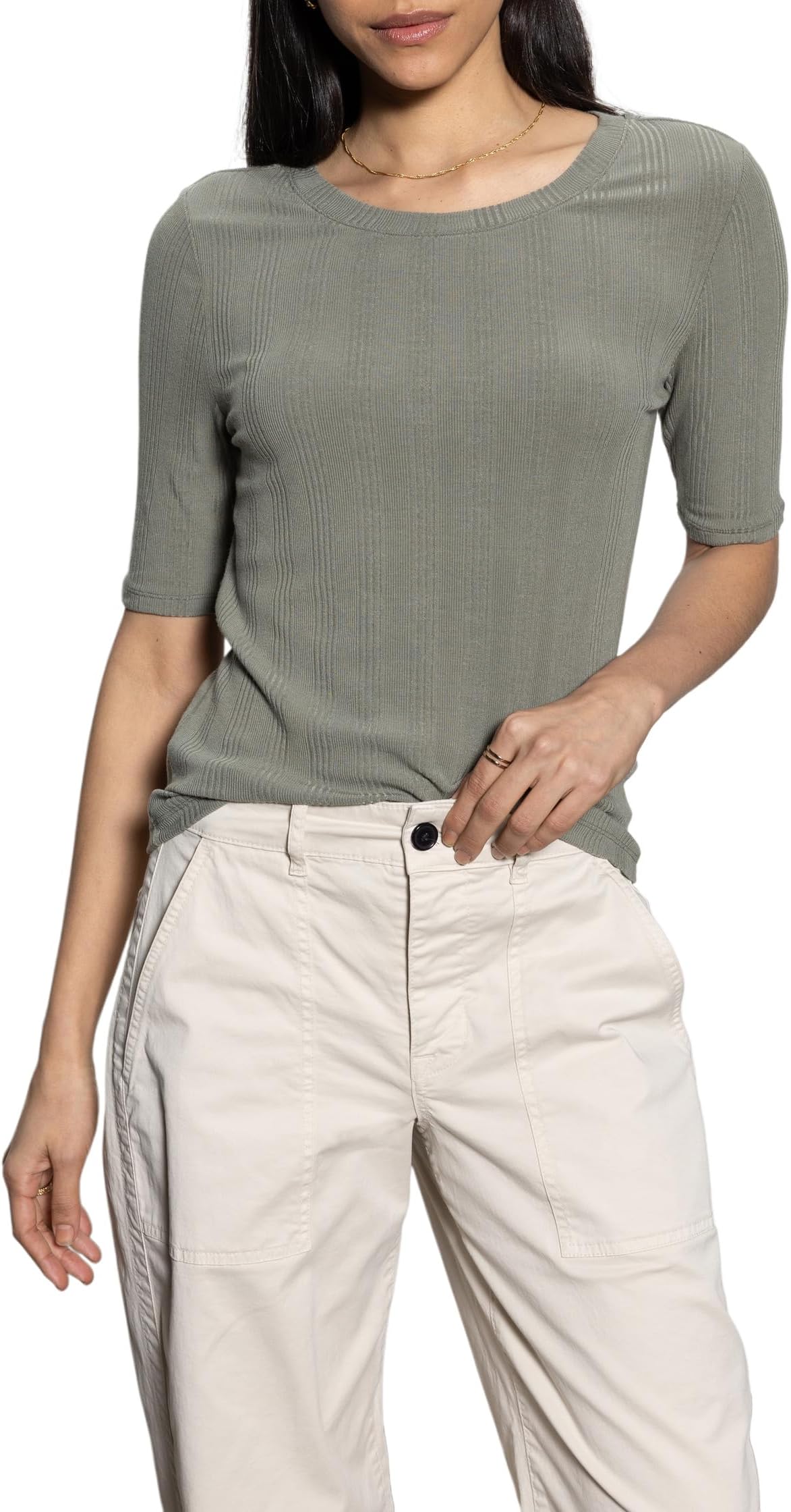 

Футболка Sanctuary Half Sleeve Femme Crew Tee, цвет Dark Spruce